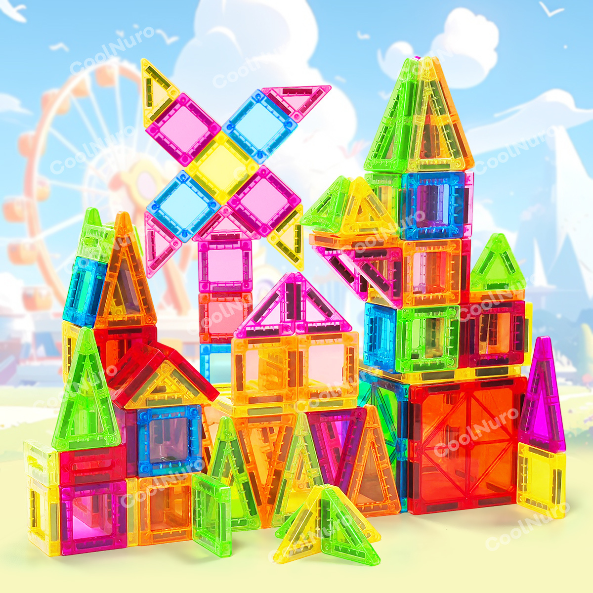 Magnetic Building Block Set for Hands-On Ability Development
